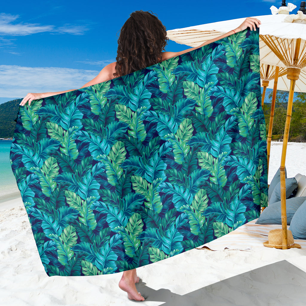 Banana Leaf Pattern Print Design 06 Sarong Pareo Wrap