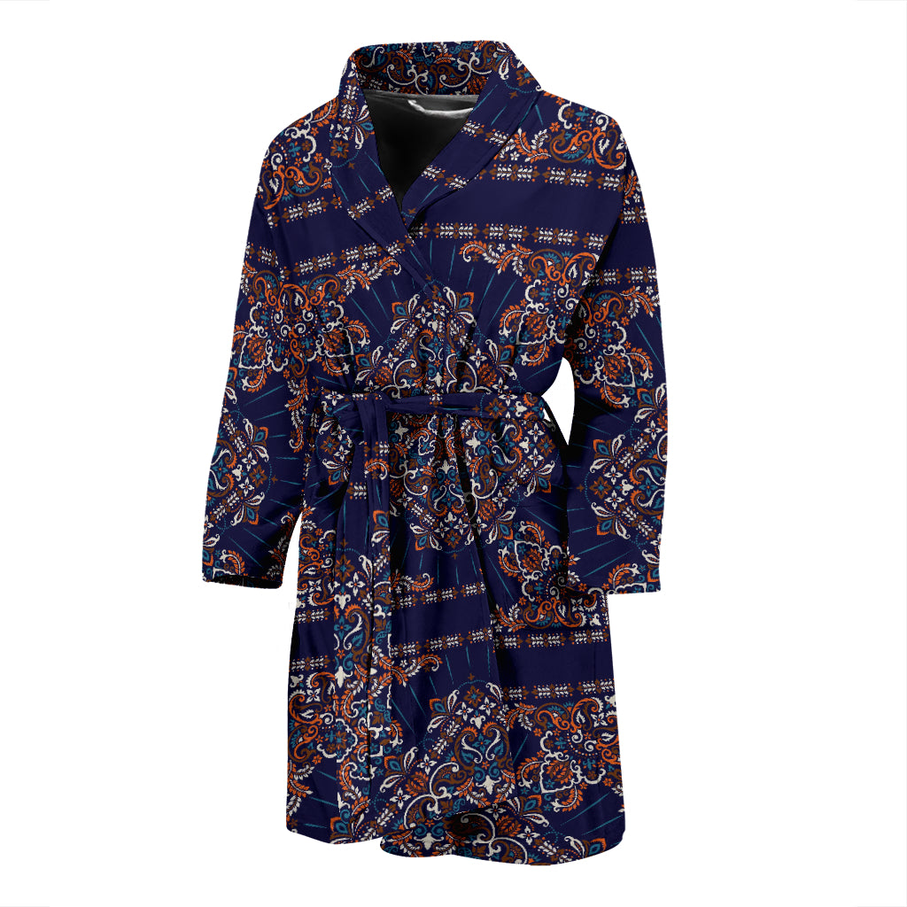 Bandana Print Design LKS3012 Men Bathrobe