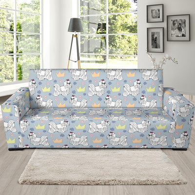 Maltese Pattern Print Design 04 Sofa Slipcover