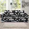 Medical Pattern Print Design 01 Sofa Slipcover