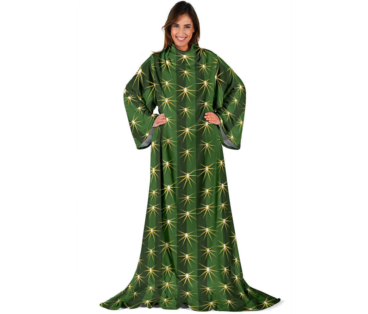Cactus Skin Print Pattern Adult Sleeve Blanket