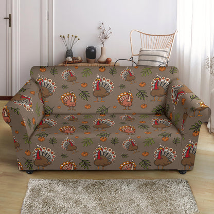 Thanksgiving Print Design LKS306 Loveseat Couch Slipcover