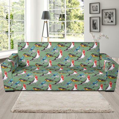 Birds Pattern Print Design 07 Sofa Slipcover