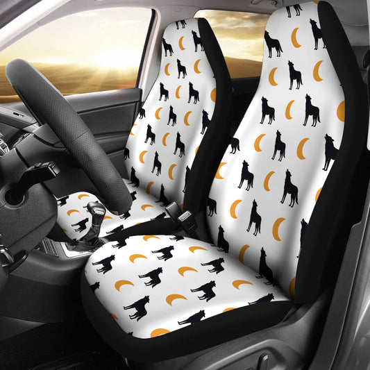 Wolf Moon Print Design LKS302 Car Seat Covers
