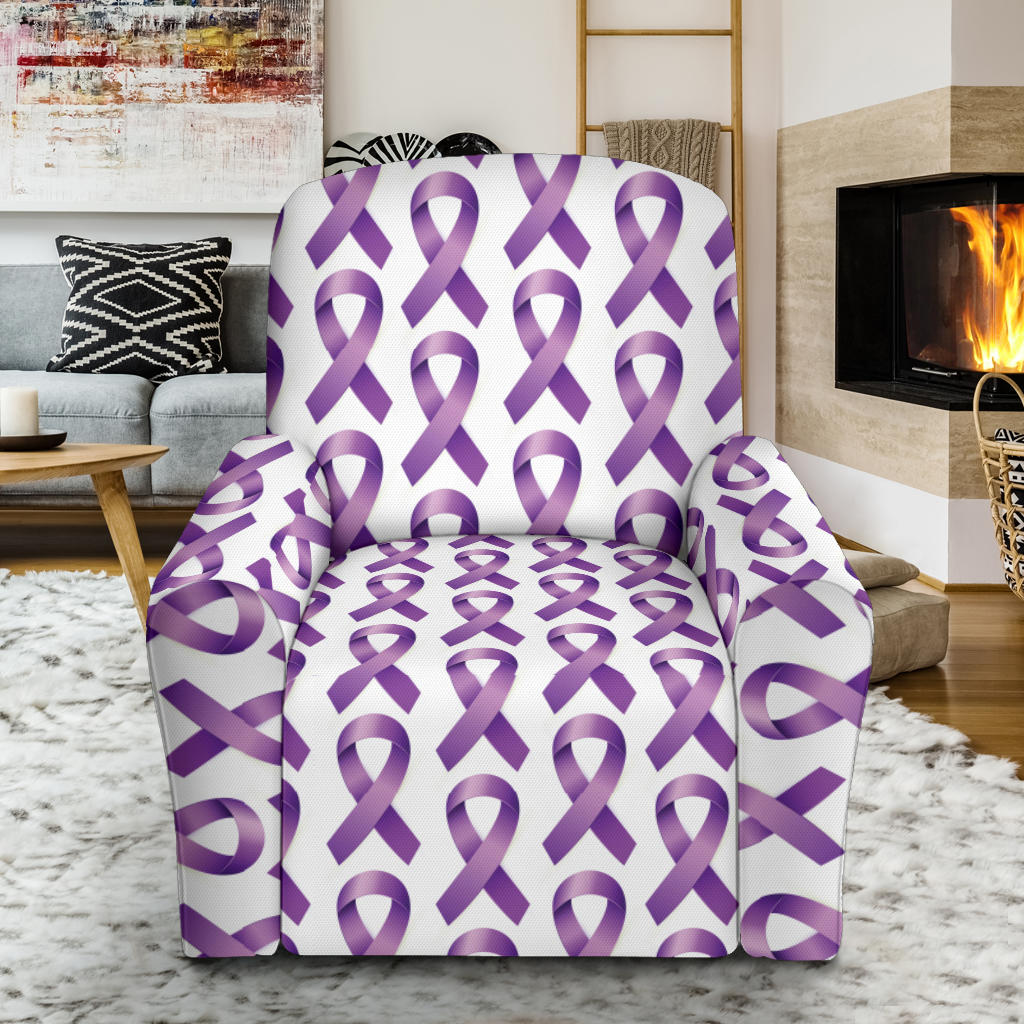 Pancreatic cancer Pattern Print Design A01 Recliner Slipcover with Pocket