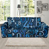 Number Pattern Print Design A02 Sofa Slipcover