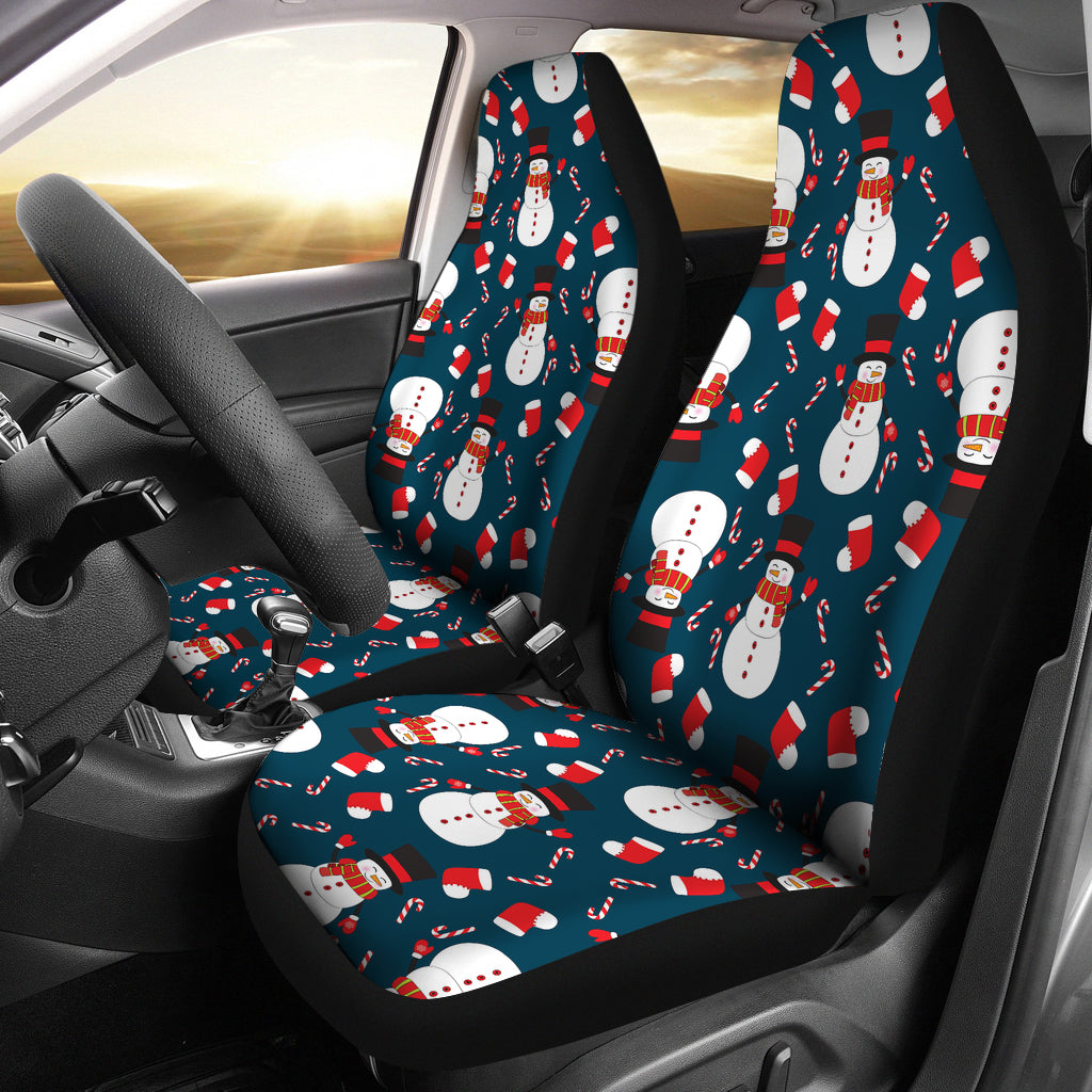 Snowman Print Design LKS301 Car Seat Covers