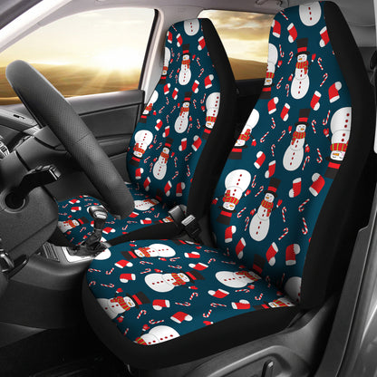 Snowman Print Design LKS301 Car Seat Covers
