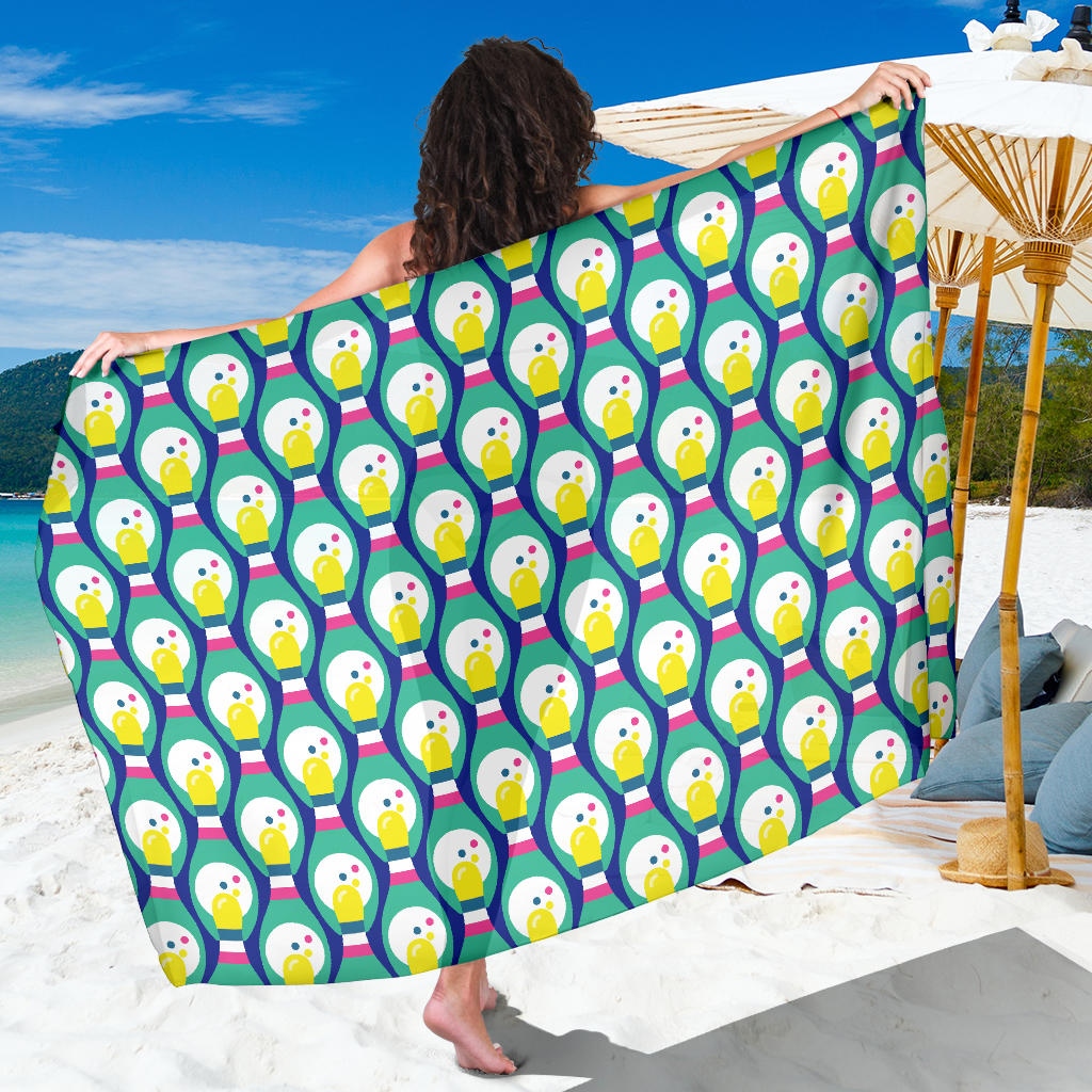 Bowling Pattern Print Design 04 Sarong Pareo Wrap