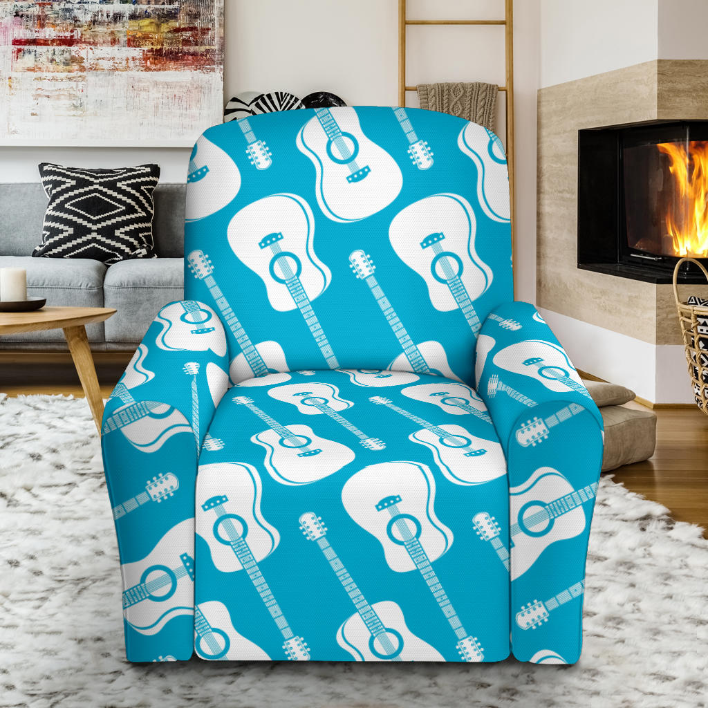 Acoustic Guitar Print Design LKS404 Recliner Slipcover with Pocket