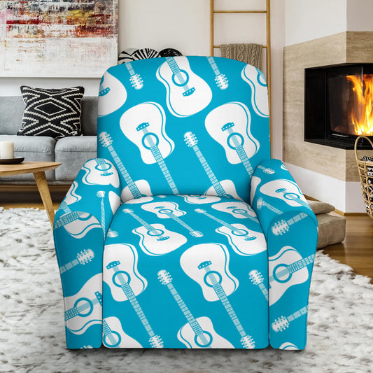 Acoustic Guitar Print Design LKS404 Recliner Slipcover with Pocket