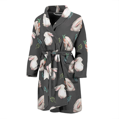 Rabbit Print Design LKS402 Men Bathrobe