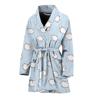 Samoyeds Print Design LKS301 Women Bathrobe