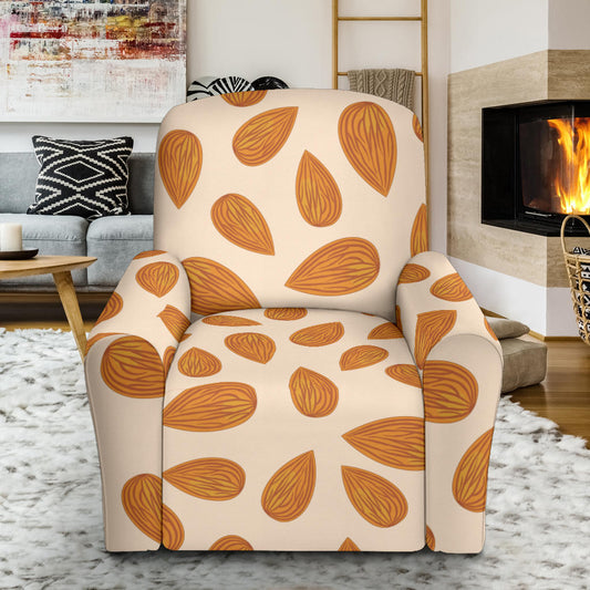 Almond Pattern Print Design 03 Recliner Slipcover with Pocket