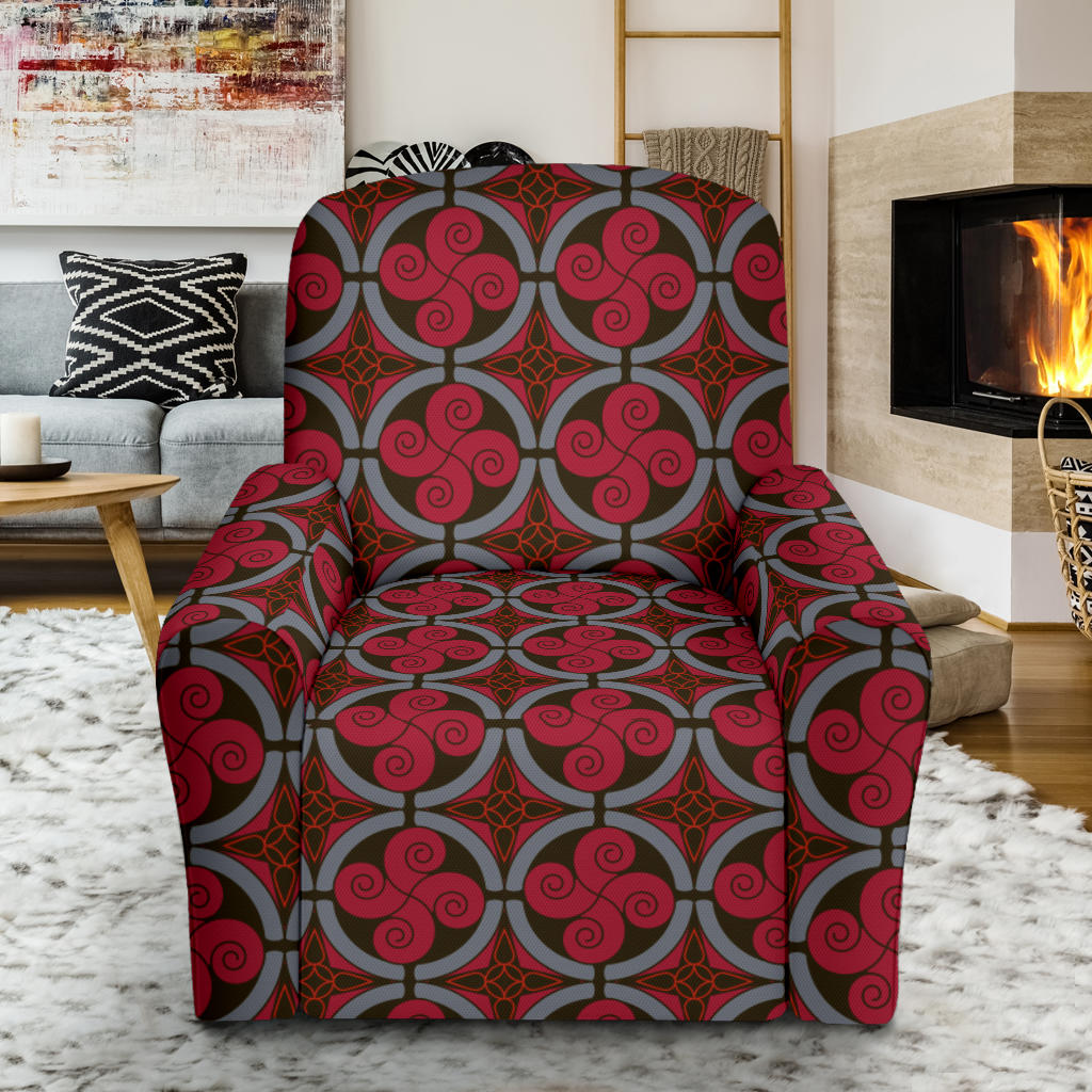 Vikings Print Design LKS301 Recliner Slipcover with Pocket