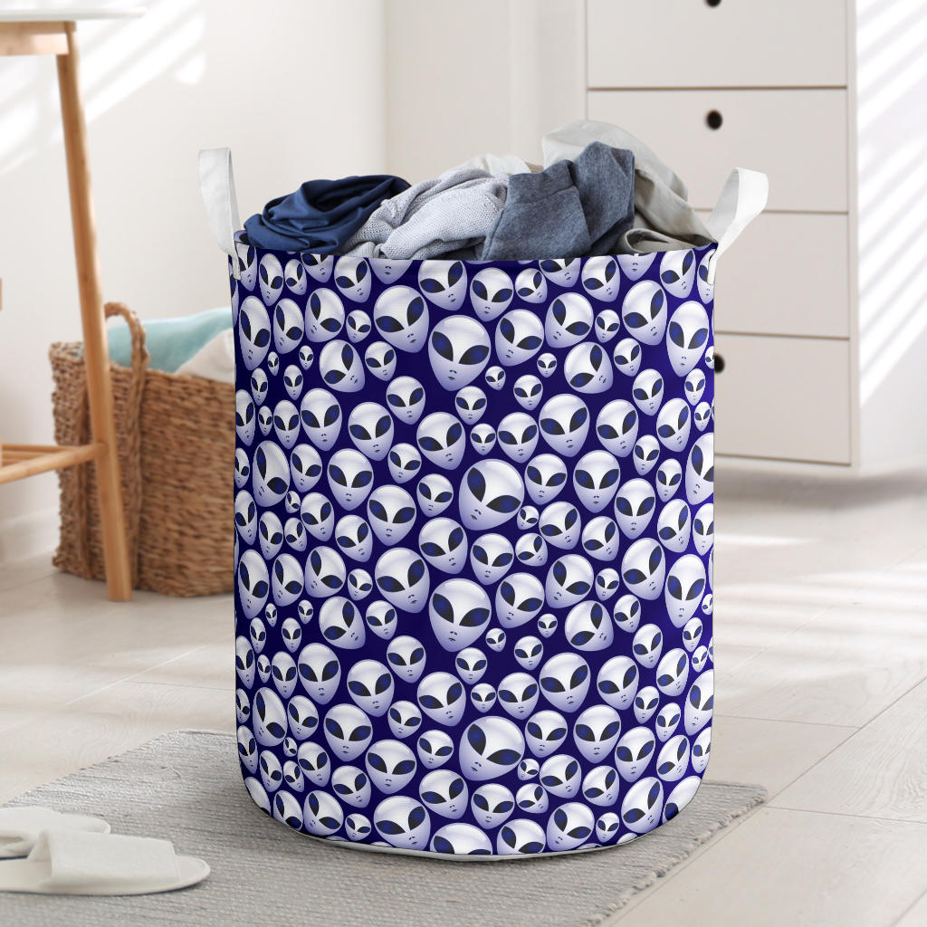 Alien Head Extraterrestrial Laundry Basket
