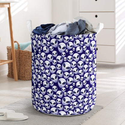 Alien Head Extraterrestrial Laundry Basket