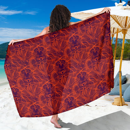 Leo Pattern Print Design 01 Sarong Pareo Wrap