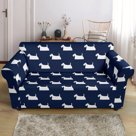 Scottish Terriers Print Design LKS303 Loveseat Couch Slipcover
