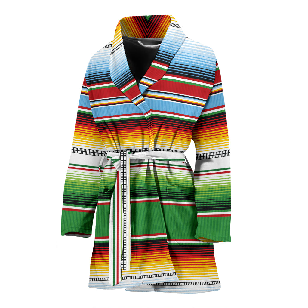Serape Print Design LKS302 Women Bathrobe