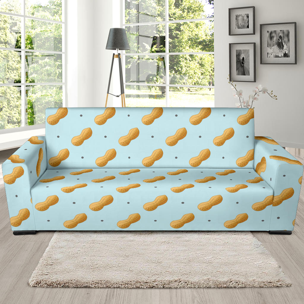 Peanut Pattern Print Design A03 Sofa Slipcover