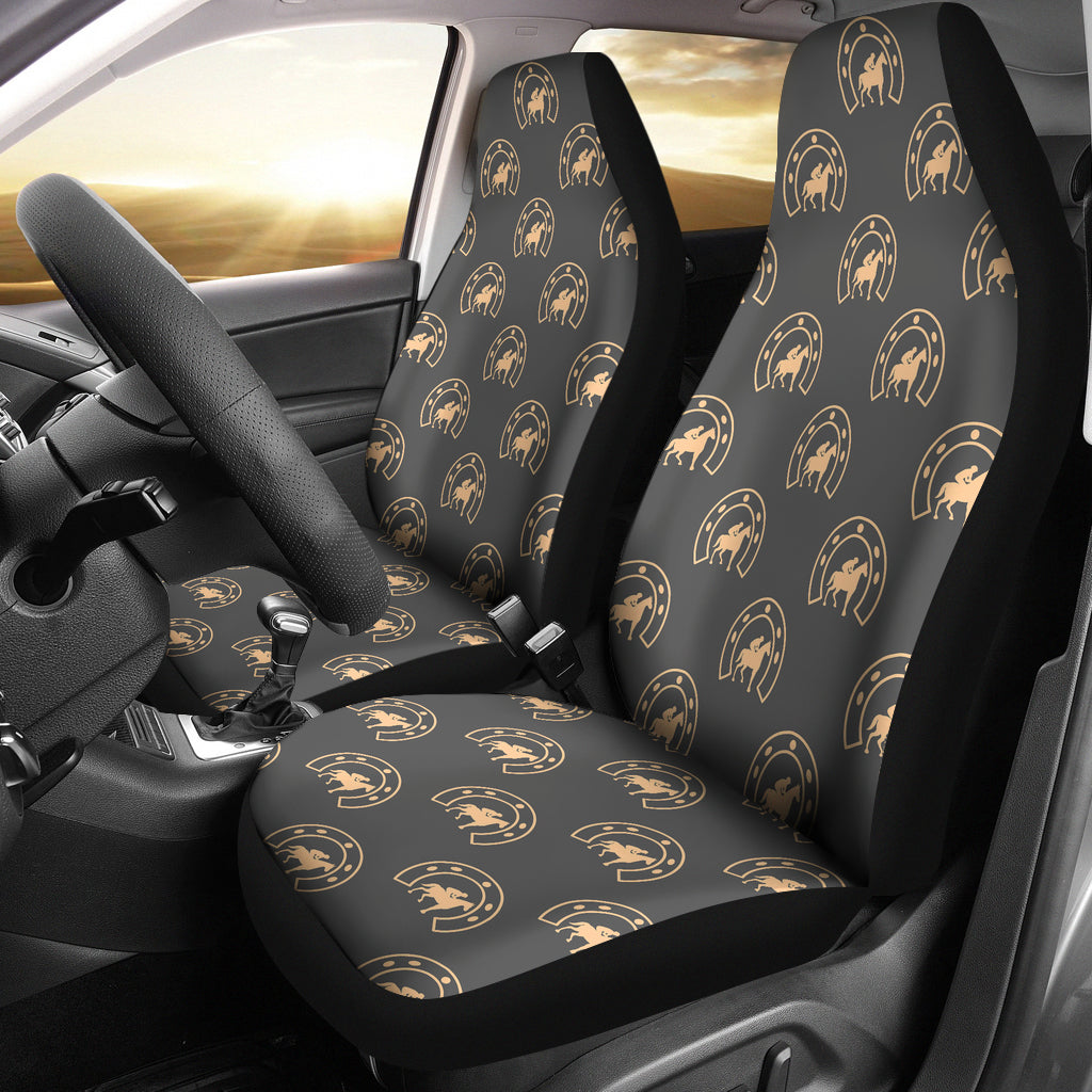Horseshoe Print Design LKS306 Car Seat Covers