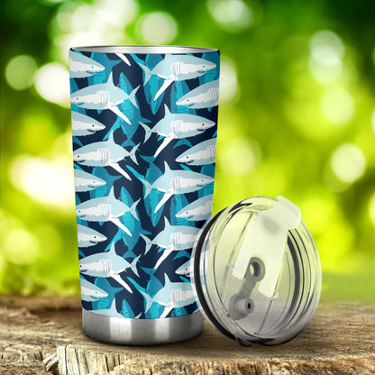 Shark Design Print Tumbler