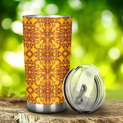 Octopus Background Design Print Tumbler
