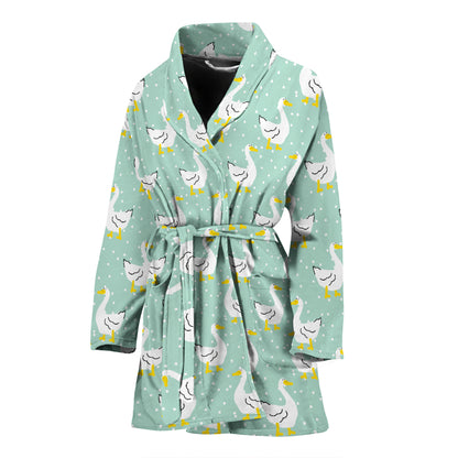Goose Print Design LKS404 Women Bathrobe