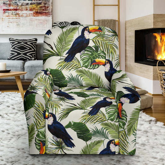 Toucan Print Design LKS308 Recliner Slipcover with Pocket