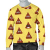 Emoji Poop Print Pattern Men Long Sleeve Sweatshirt