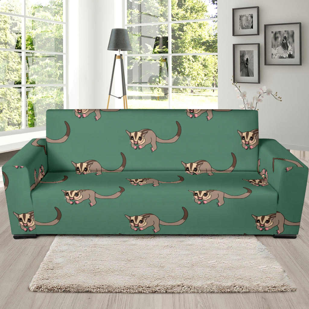 Sugar Glider Pattern Print Design 01 Sofa Slipcover