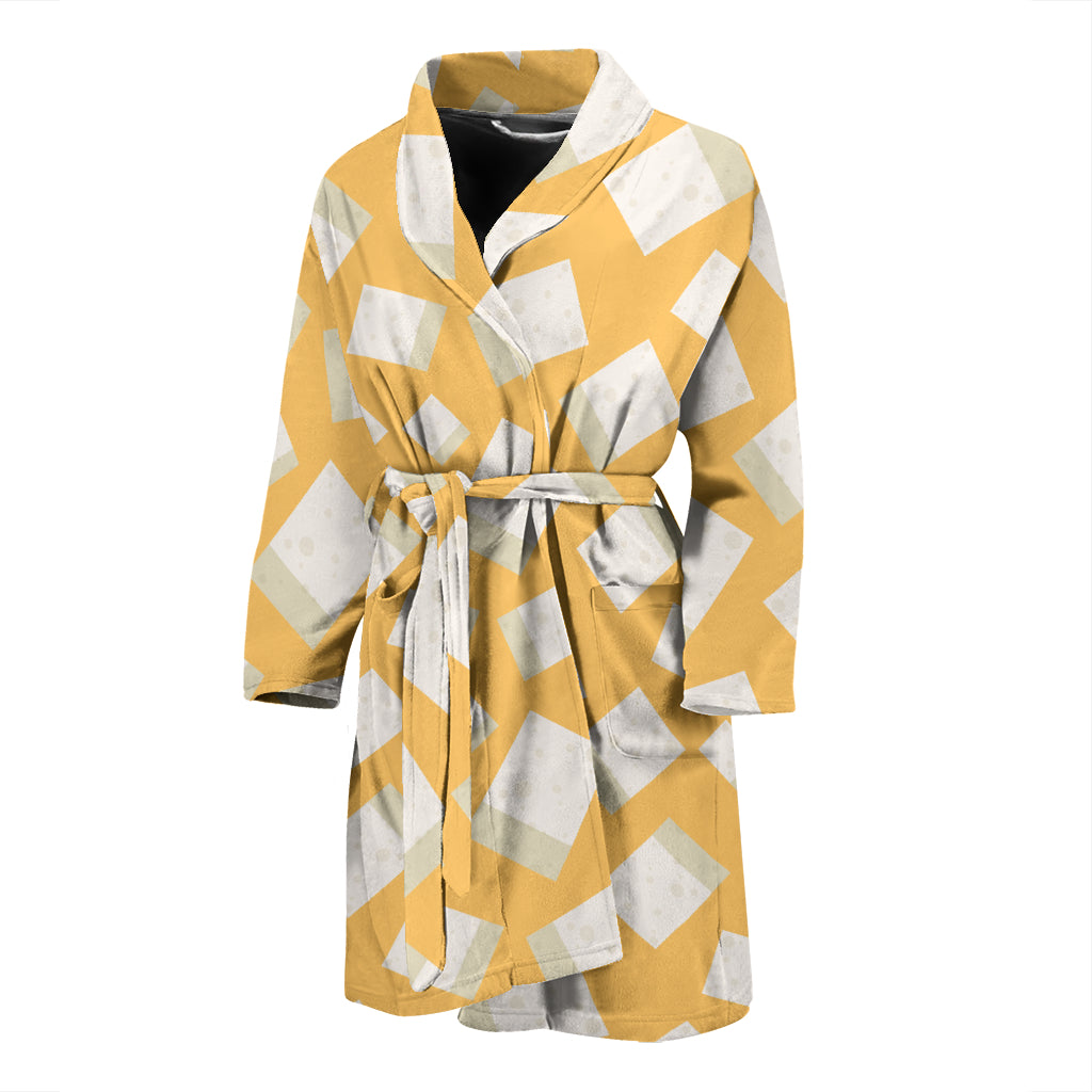 Tofu Print Design LKS302 Men Bathrobe