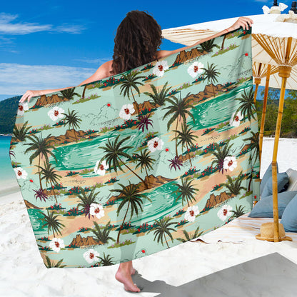 Pacific island Pattern Print Design A03 Sarong Pareo Wrap