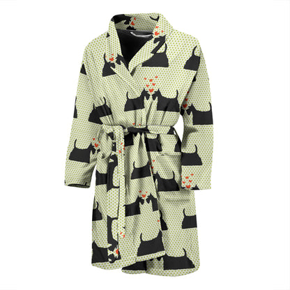 Scottish Terriers Print Design LKS304 Men Bathrobe