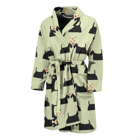 Scottish Terriers Print Design LKS304 Men Bathrobe