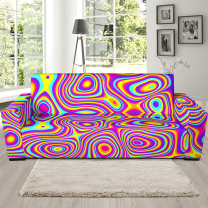 Liquid Pattern Print Design 06 Sofa Slipcover