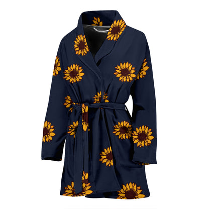 Sunflower Print Design LKS304 Women Bathrobe