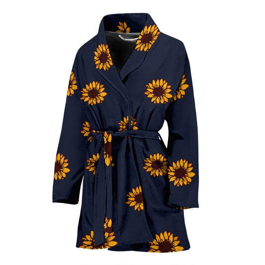 Sunflower Print Design LKS304 Women Bathrobe