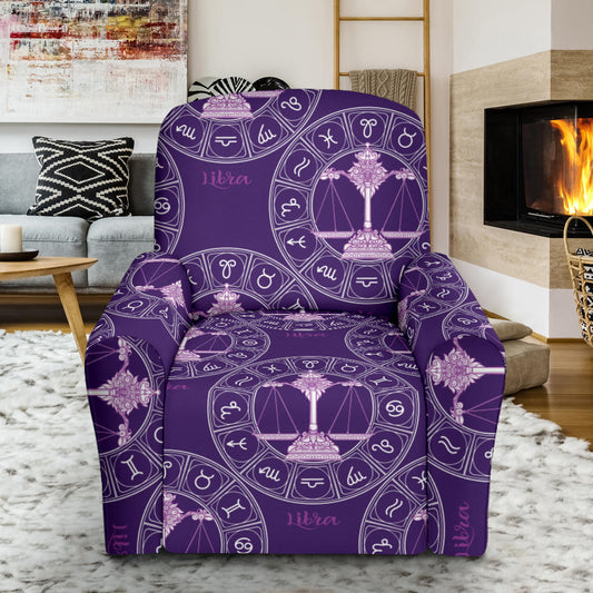 Libra Pattern Print Design 03 Recliner Slipcover with Pocket