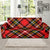 Plaid Red Pattern Print Design A03 Sofa Slipcover