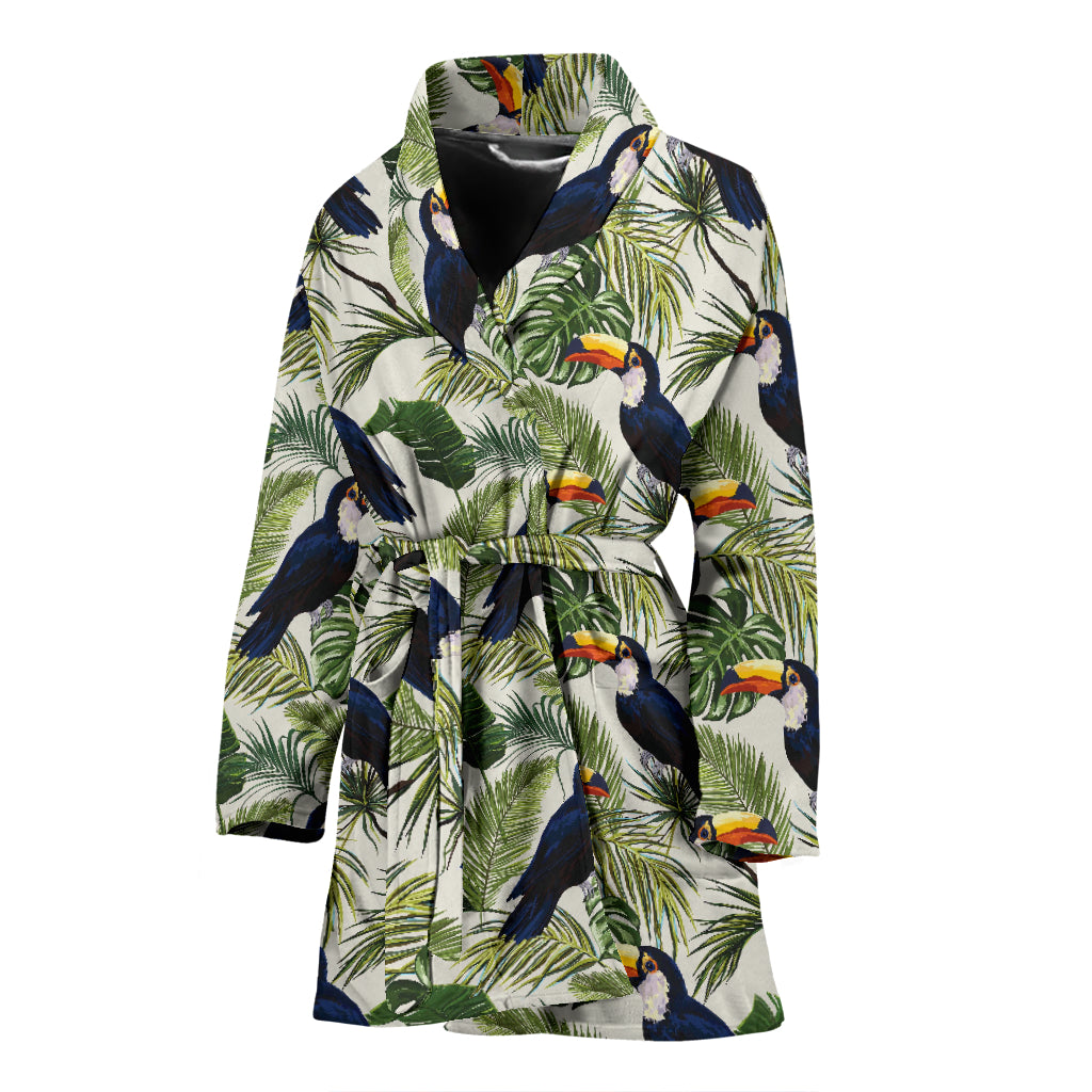 Toucan Print Design LKS308 Women Bathrobe