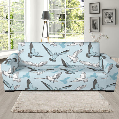 Pigeon Pattern Print Design 03 Sofa Slipcover