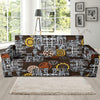 Mechanic Pattern Print Design 04 Sofa Slipcover