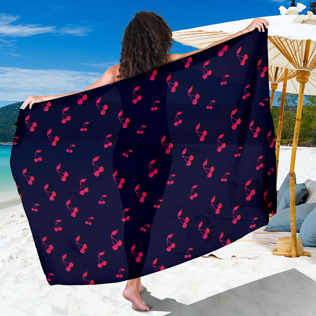 Cherry Pattern Print Design 02 Sarong Pareo Wrap