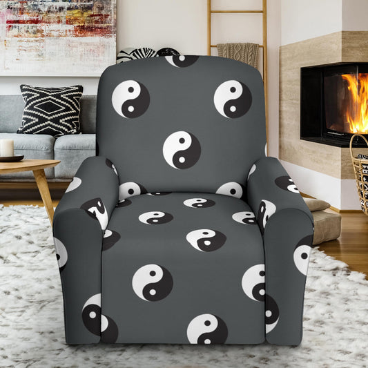 Yin Yang Print Design LKS303 Recliner Slipcover with Pocket