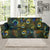 Peacock Feather Pattern Print Design A03 Sofa Slipcover