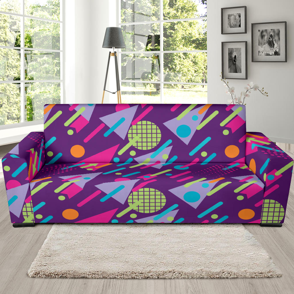 90s Pattern Print Design 4 Sofa Slipcover