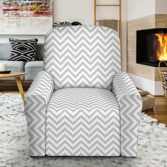 Chevron Print Design LKS401 Recliner Slipcover with Pocket