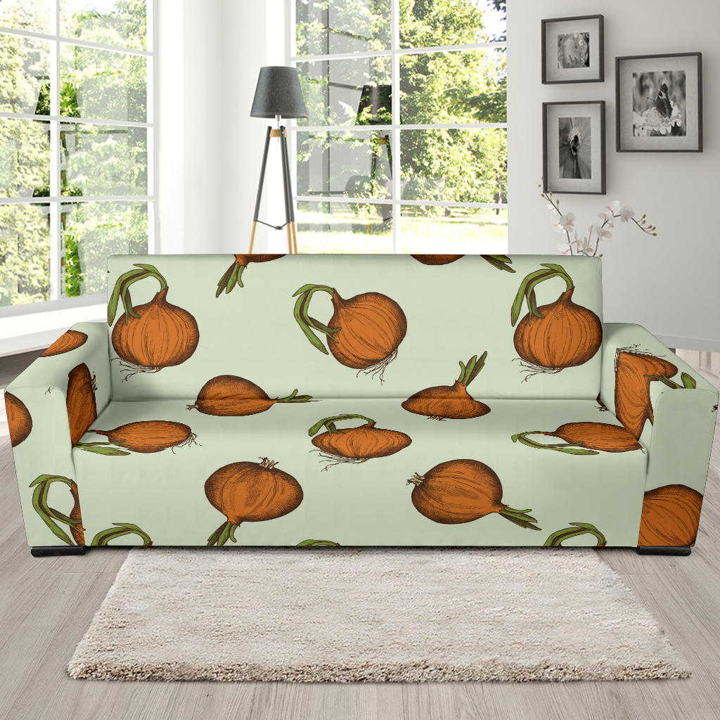 Onion Pattern Print Design A05 Sofa Slipcover